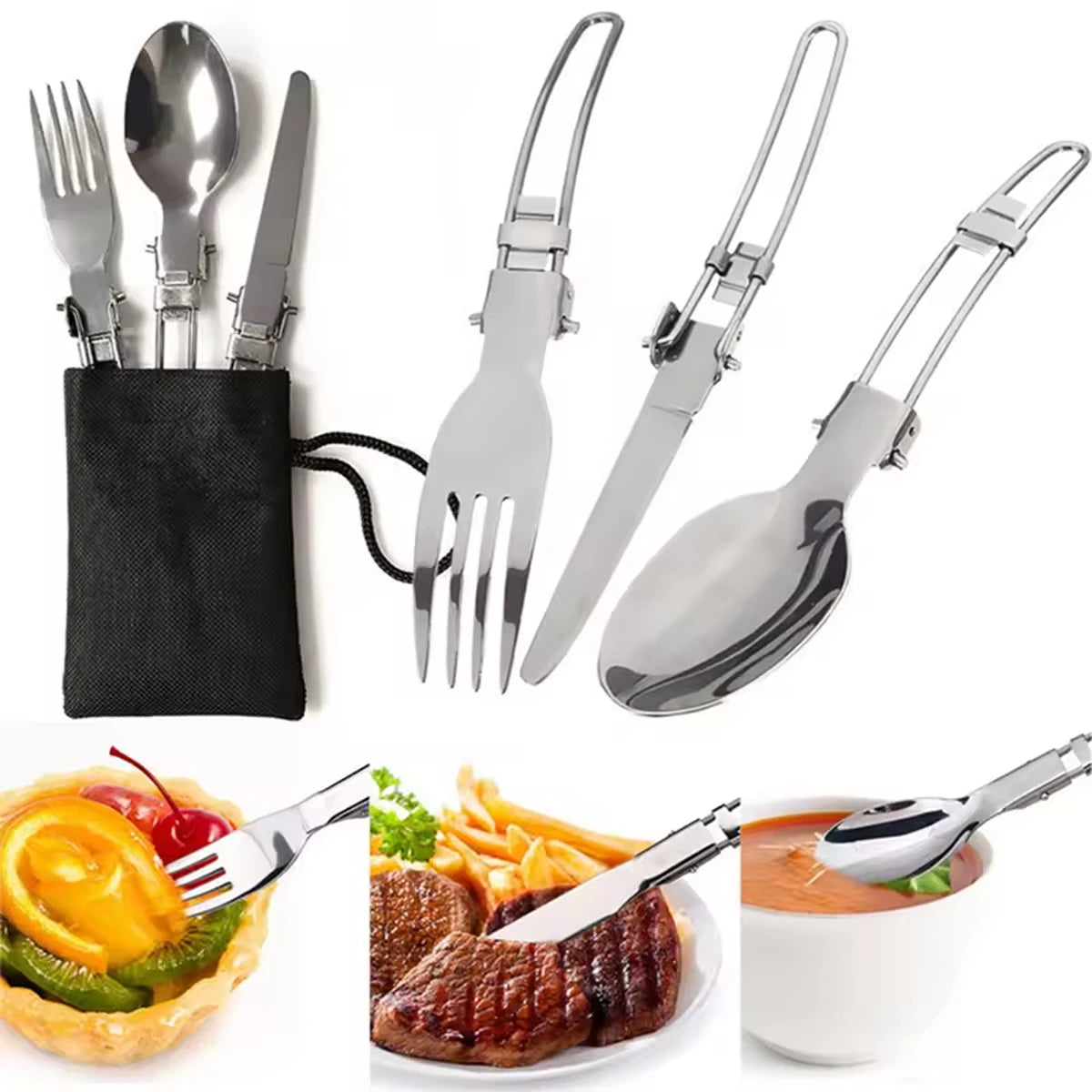 Camping Cookware Set with Kettle & Utensils