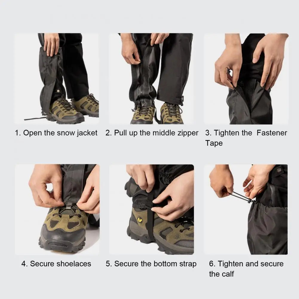 Waterproof Adjustable Hiking Leg Gaiters