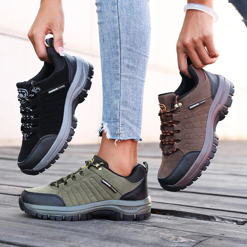 Women's Retro Suede Anti-Slip Hiking Sneakers