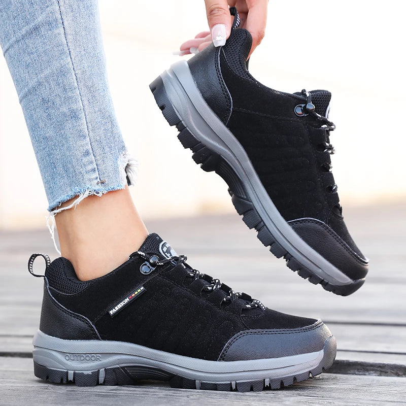 Women's Retro Suede Anti-Slip Hiking Sneakers