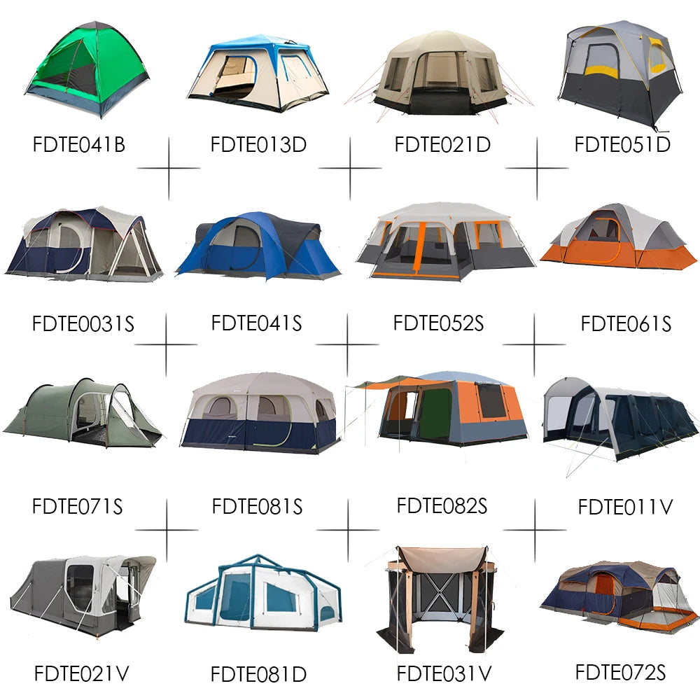 Großhandel Große Leinwand Glamping Hüttenzelte Aufblasbares Outdoor-Camping Für Familien Zwei Schlafzimmer Lufttouristik Tourismus FeaturesFür
