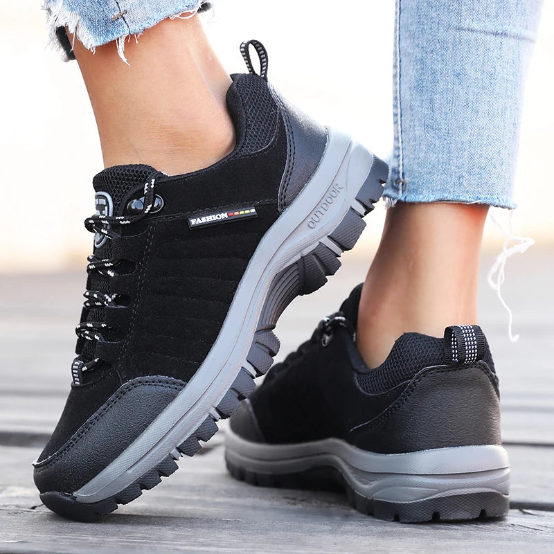 Women's Retro Suede Anti-Slip Hiking Sneakers