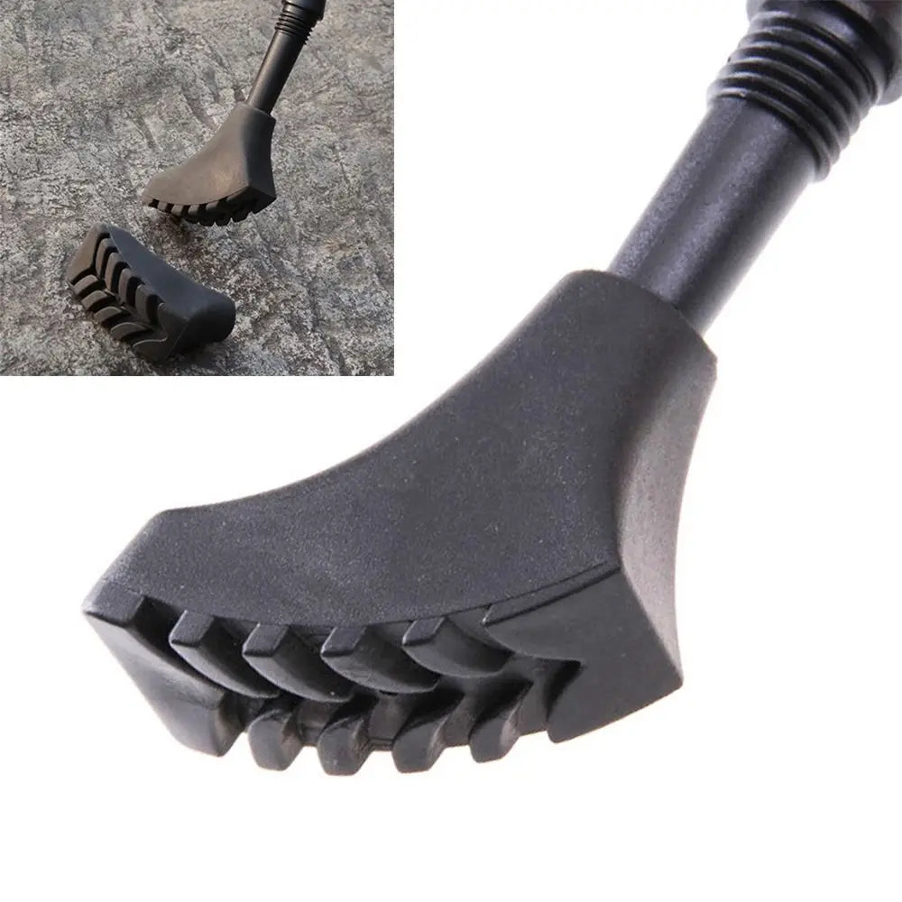 Nützlicher 1PC Schwarzer Wanderstock im nordischen Stil Teleskop-Alpenstock Krücke Wanderstock Wanderzubehör